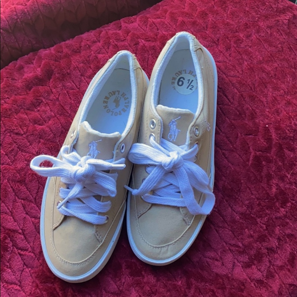 Polo Ralph Lauren Sneakers - Tan - size 6.5